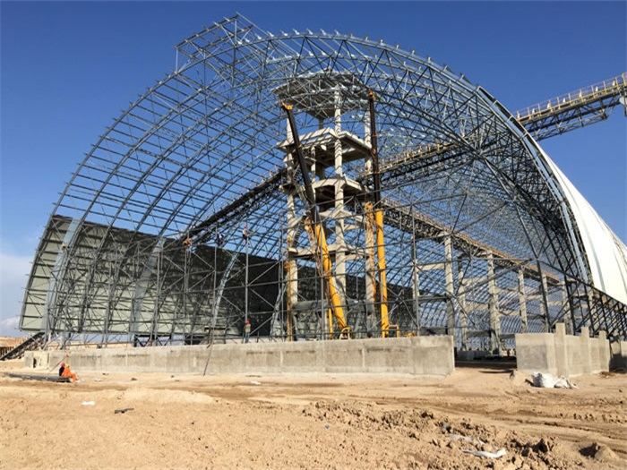 丰镇煤机油桶翘工程网架